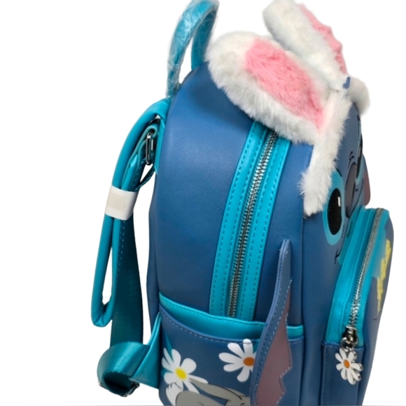 Loungefly Lilo & Stitch Bunny Ears Mini Backpack Ducks Disney Nwt - Picture 2 of 5